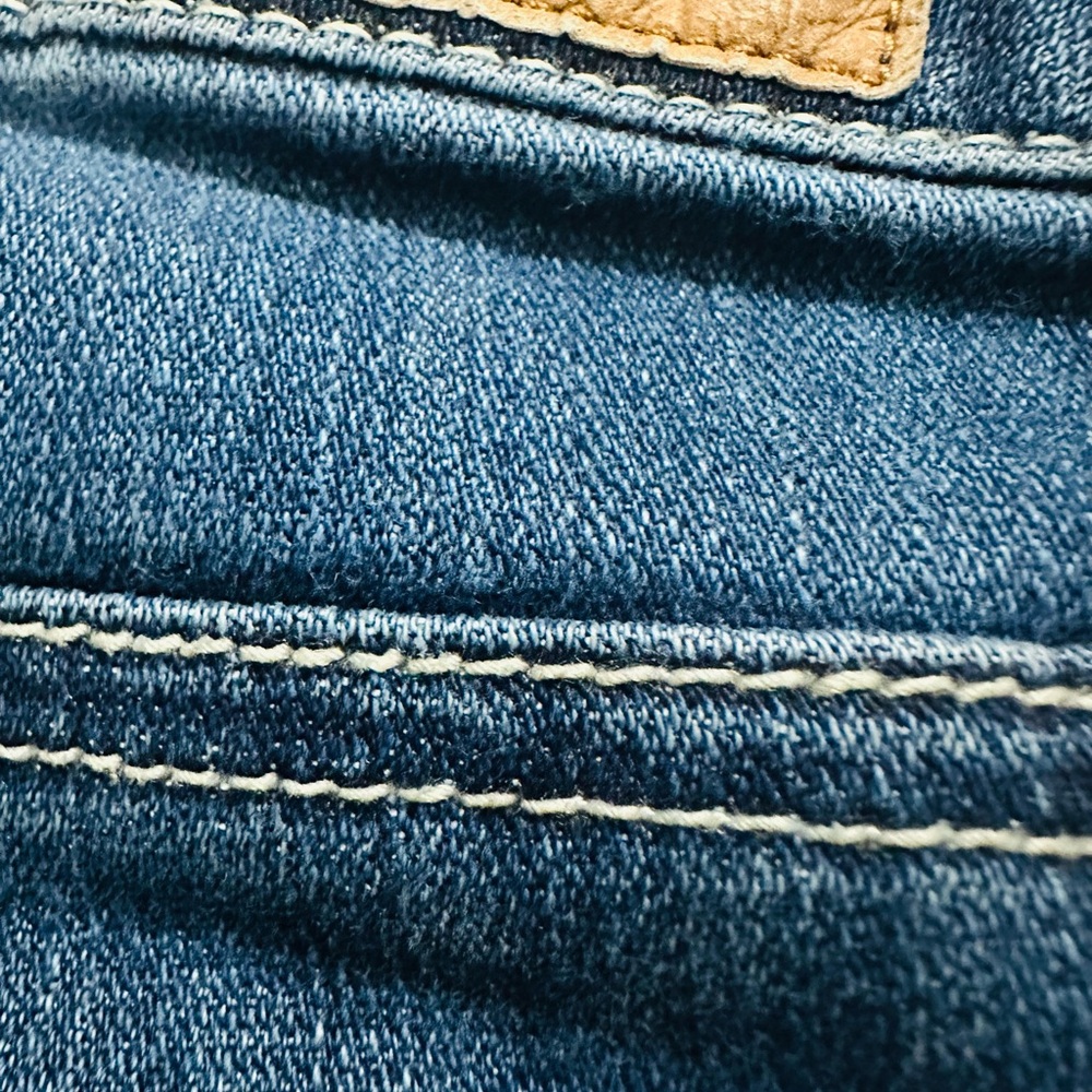 American Eagle Outfitters Blue Boot Cut Jeans with Durable Stitching